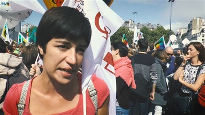 Proteste in Paris: Frauen gegen Marcons Arbeitsgesetze