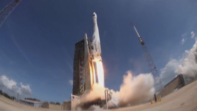 Grüner Raketenstart: 'Atlas V' bringt Treibhaus zur ISS