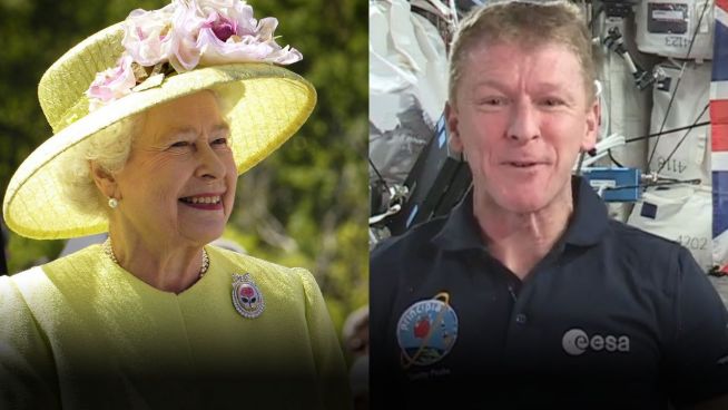 Euphorie im Weltall: Brite grüßt die Majestät