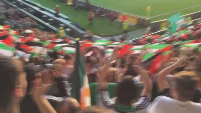 'Befreit Palästina': Celtic-Fans liefern verbotene Demo