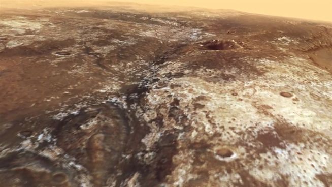 Atemberaubende Bilder: Flug durch Tal auf dem Mars